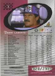 1997 Pinnacle Totally Certified Platinum Red #5 Terry Labonte back image
