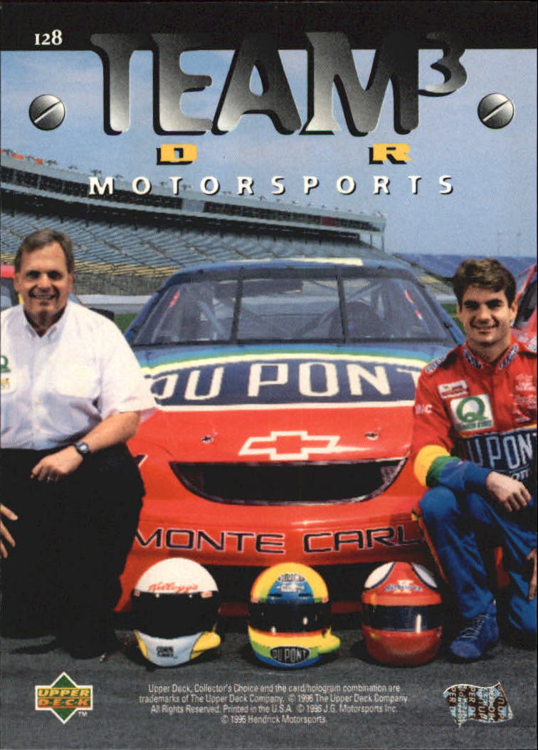 1997 Collector's Choice #128 Jeff Gordon T3 back image