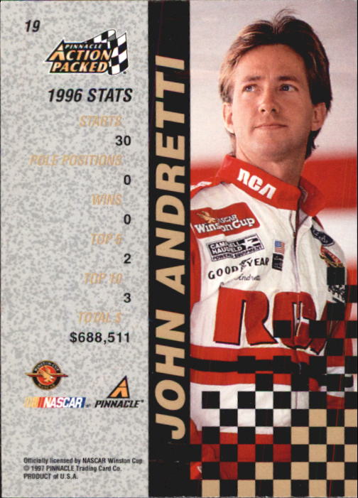 B6264- 1997 Action Packed Racing Card #s 1-86 -You Pick- 15+ FREE US SHIP - Picture 39 of 171
