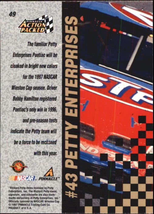 B6264- 1997 Action Packed Racing Card #s 1-86 -You Pick- 15+ FREE US SHIP - Picture 99 of 171