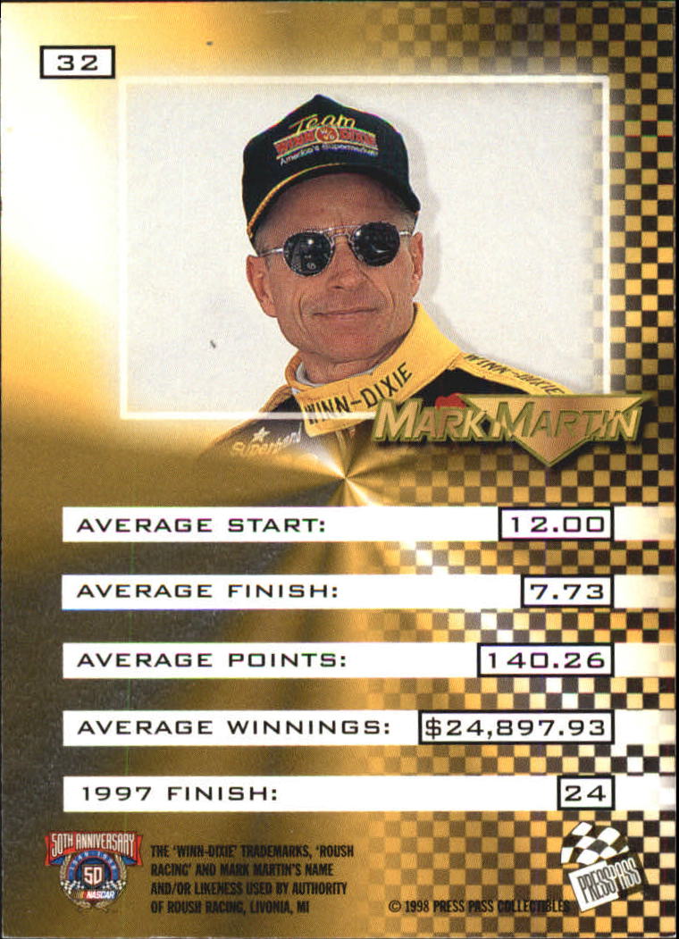 A3041- 1998 VIP Auto Racing Card #s 1-50 +Rookies -You Pick- 15+ FREE US SHIP - Picture 65 of 99