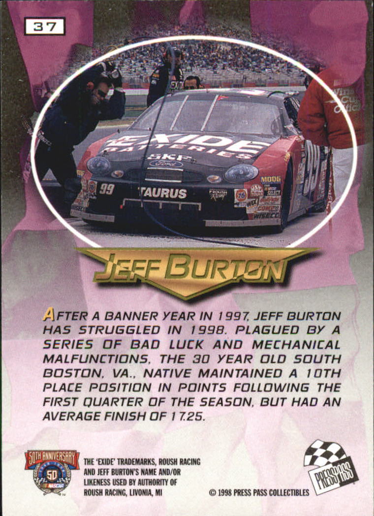 A3041- 1998 VIP Auto Racing Card #s 1-50 +Rookies -You Pick- 15+ FREE US SHIP - Picture 73 of 99