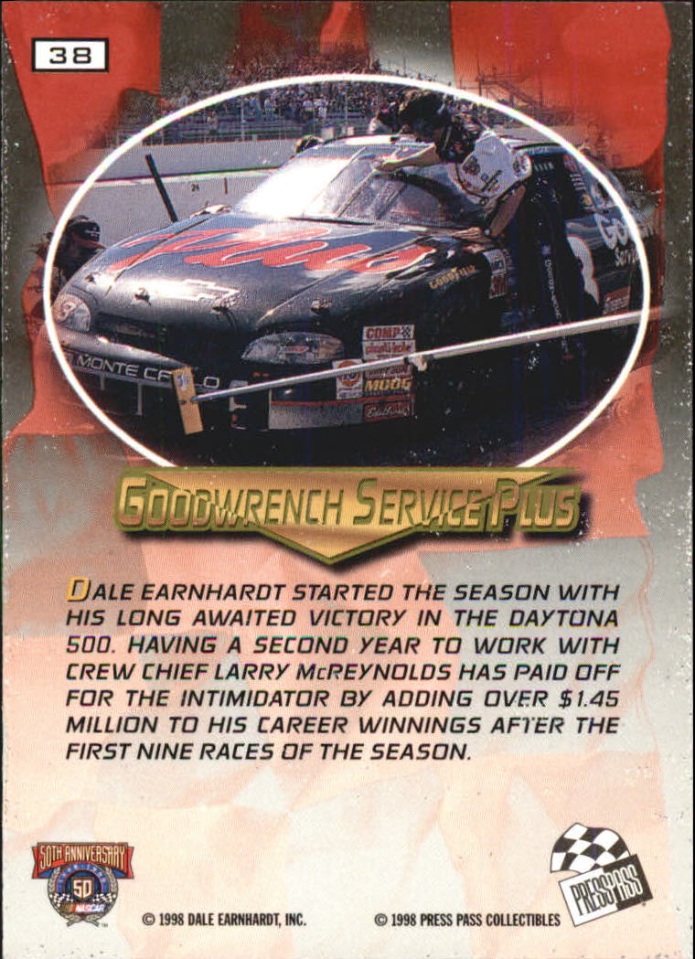 A3041- 1998 VIP Auto Racing Card #s 1-50 +Rookies -You Pick- 15+ FREE US SHIP - Picture 75 of 99