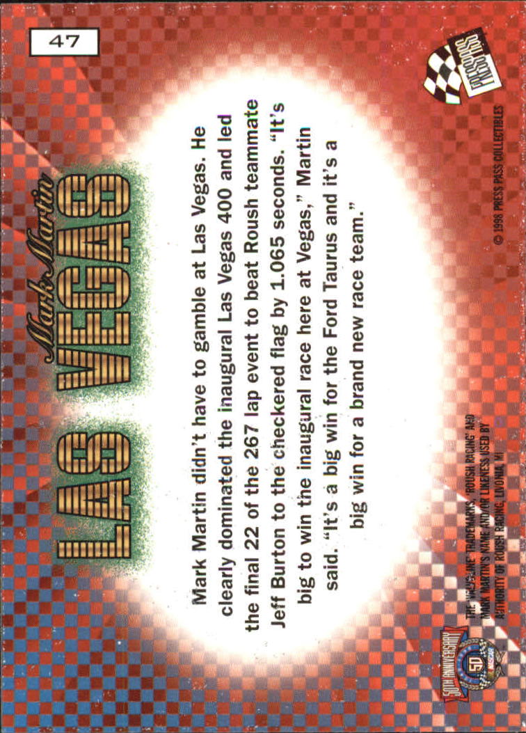 A3041- 1998 VIP Auto Racing Card #s 1-50 +Rookies -You Pick- 15+ FREE US SHIP - Picture 93 of 99