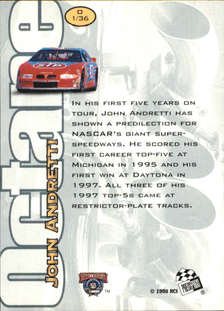 1998 Press Pass Stealth Racing Card Pick (Inserts) - Bild 19 von 34