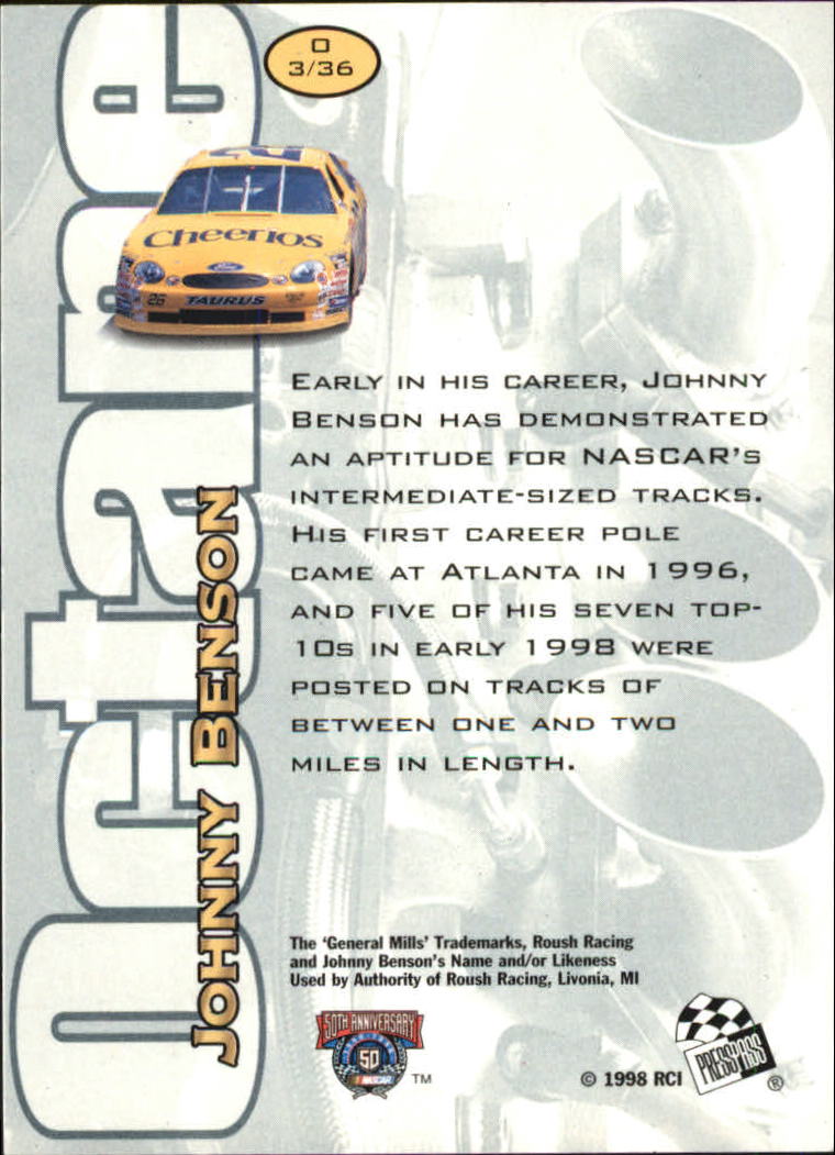 1998 Press Pass Stealth Racing Card Pick (Inserts) - Bild 23 von 34