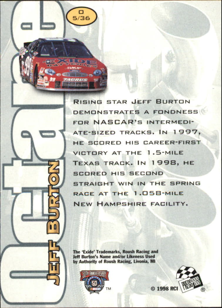 1998 Press Pass Stealth Racing Card Pick (Inserts) - Bild 27 von 34