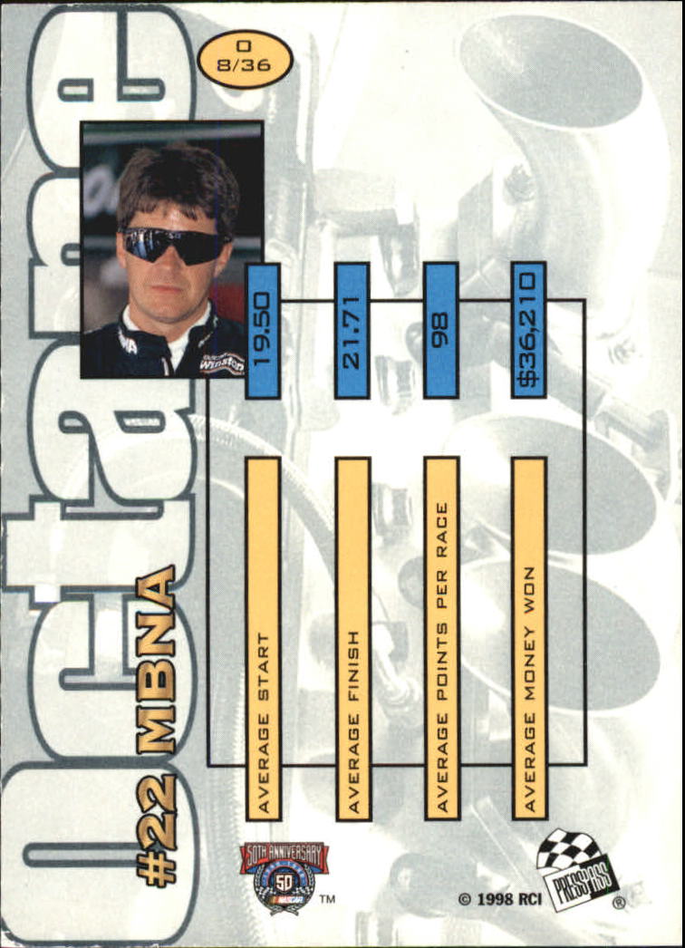 1998 Press Pass Stealth Racing Card Pick (Inserts) - Bild 29 von 34