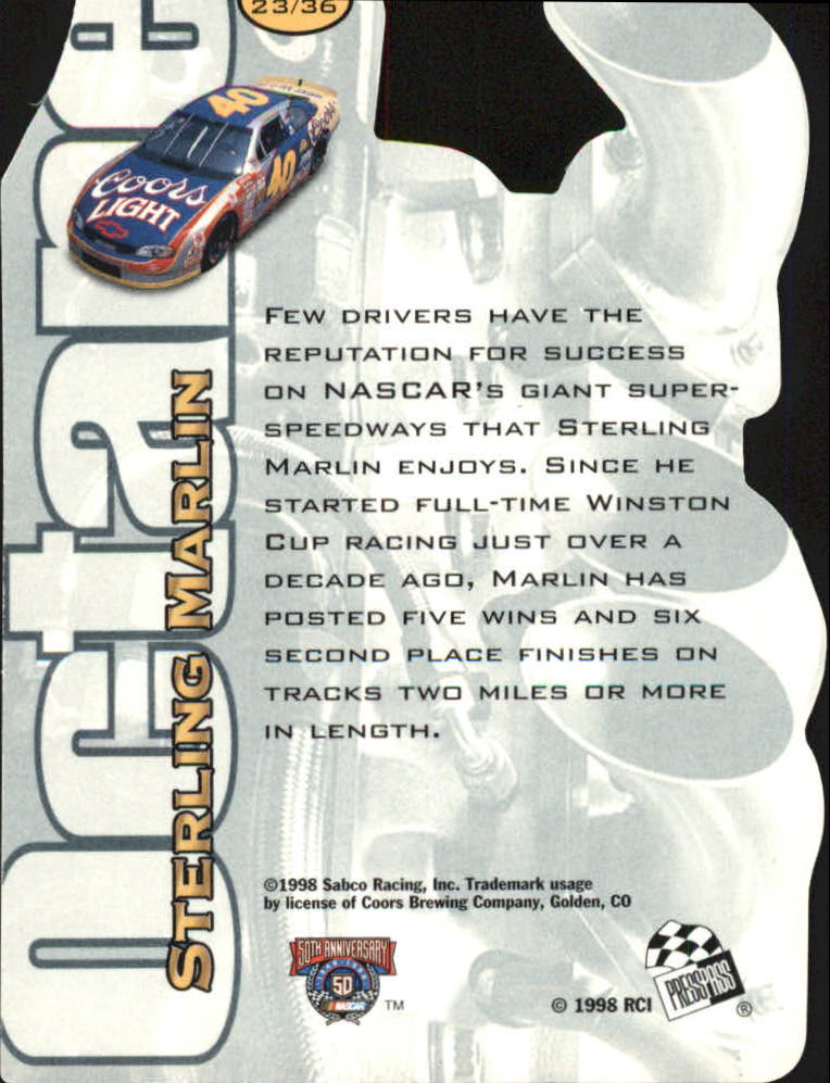 1998 Press Pass Stealth Racing Card Pick (Inserts) - Bild 34 von 34
