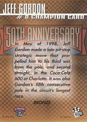 1998 Press Pass Stealth #0 J.Gordon Champ Bnz 1:110 back image