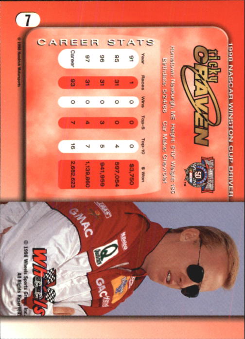 A3257- 1998 Wheels Auto Race Cards 1-100 +Inserts -You Pick- 15+ FREE US SHIP - Picture 13 of 174