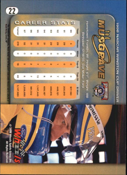 A3257- 1998 Wheels Auto Race Cards 1-100 +Inserts -You Pick- 15+ FREE US SHIP - Picture 37 of 174