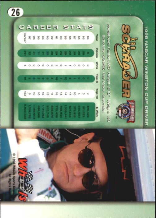 A3257- 1998 Wheels Auto Race Cards 1-100 +Inserts -You Pick- 15+ FREE US SHIP - Picture 45 of 174