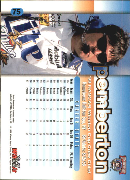 A3257- 1998 Wheels Auto Race Cards 1-100 +Inserts -You Pick- 15+ FREE US SHIP - Picture 113 of 174