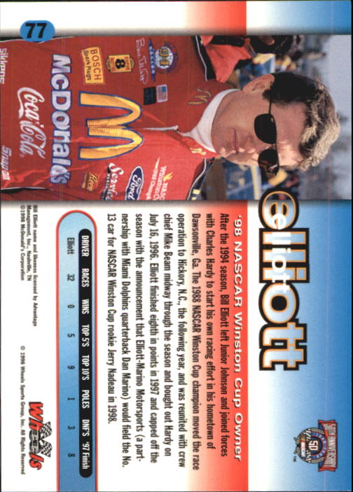 A3257- 1998 Wheels Auto Race Cards 1-100 +Inserts -You Pick- 15+ FREE US SHIP - Picture 115 of 174