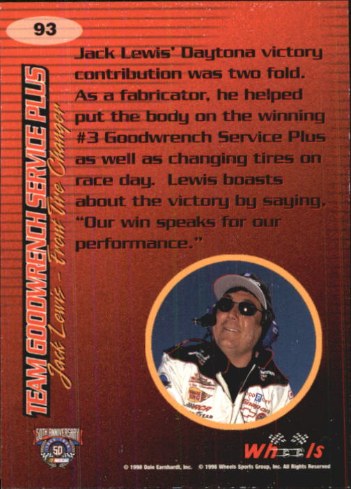 A3257- 1998 Wheels Auto Race Cards 1-100 +Inserts -You Pick- 15+ FREE US SHIP - Picture 139 of 174