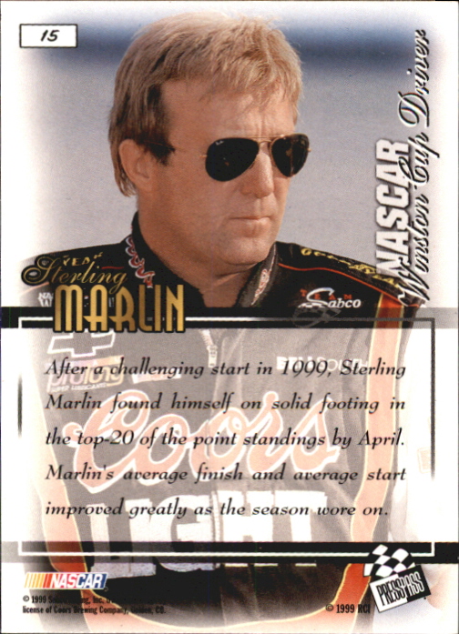 B0997- 1999 VIP Auto Racing Card #s 1-50 +Inserts -You Pick- 15+ FREE US SHIP - Picture 27 of 114