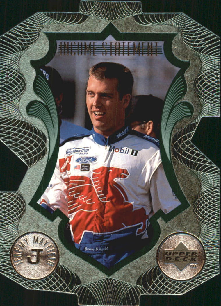 1999 Upper Deck Victory Circle Income Statement #IS7 Jeremy Mayfield