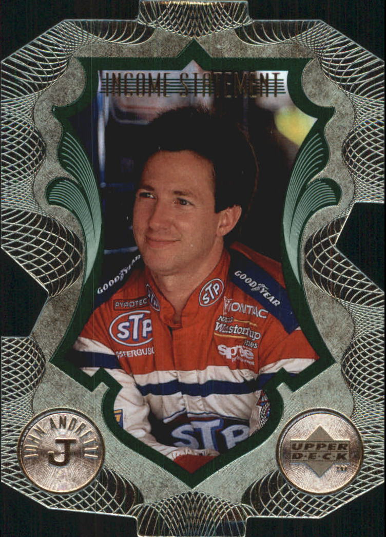 1999 Upper Deck Victory Circle Income Statement #IS12 John Andretti