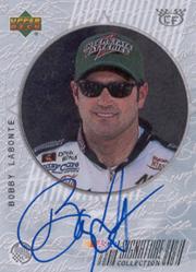 1999 Upper Deck Road to the Cup Signature Collection Checkered Flag #BL Bobby Labonte