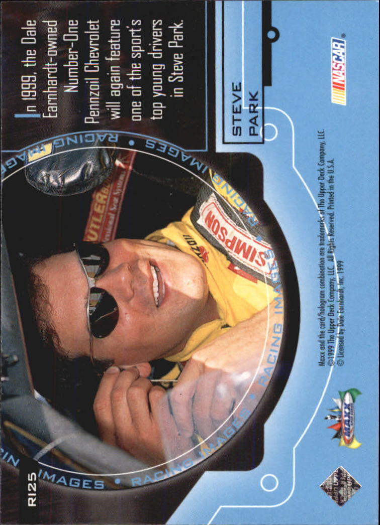 1999 Maxx Racing Images #RI25 Steve Park back image