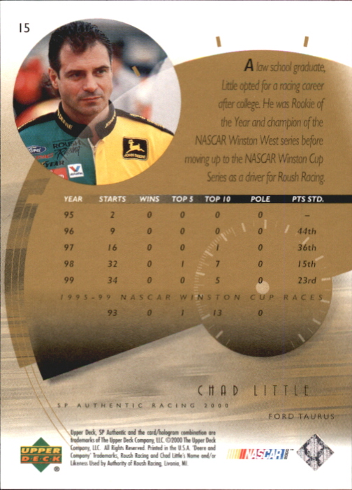 B4779- 2000 SP Authentic Golf Cards 1-45 +Rookies -You Pick- 15+ FREE US SHIP - Picture 31 of 91