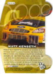 2000 Press Pass Stealth Fusion #FS21 Matt Kenseth back image