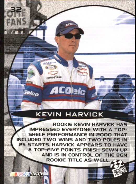 2000 Press Pass Optima #32 Kevin Harvick BGN back image