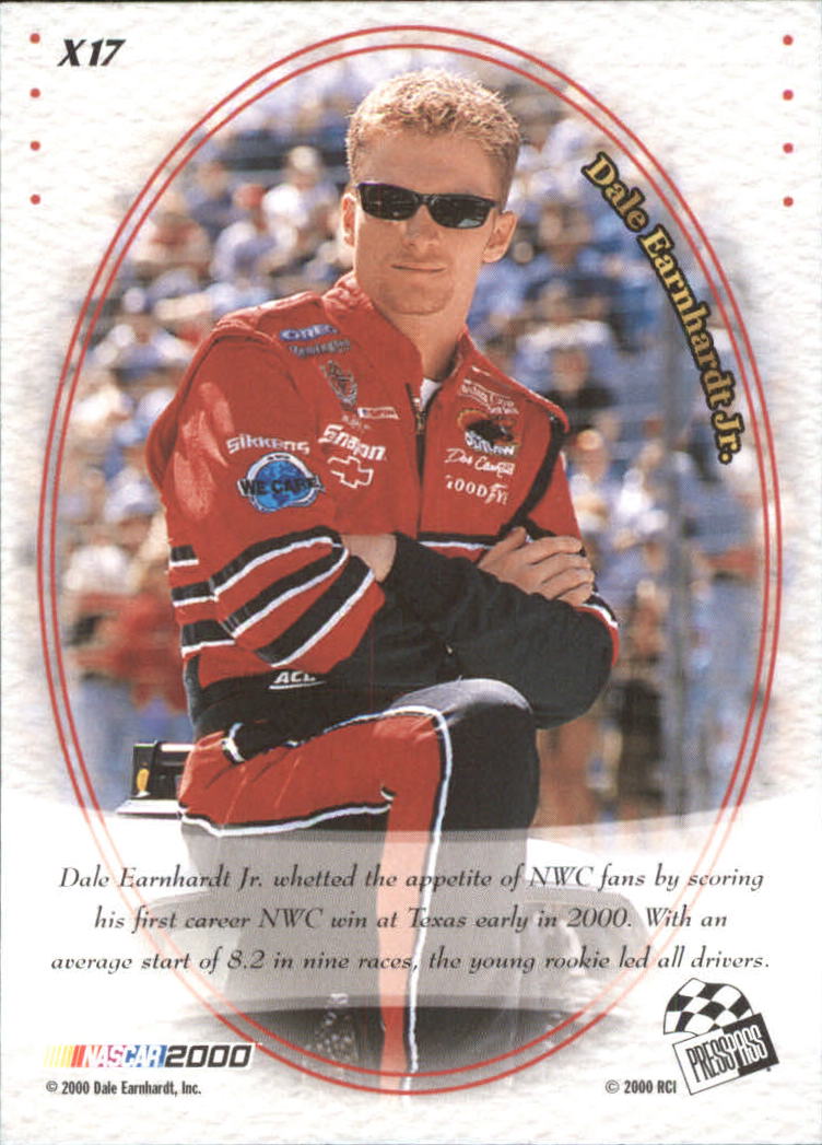 2000 VIP Explosives #X17 Dale Earnhardt Jr. back image