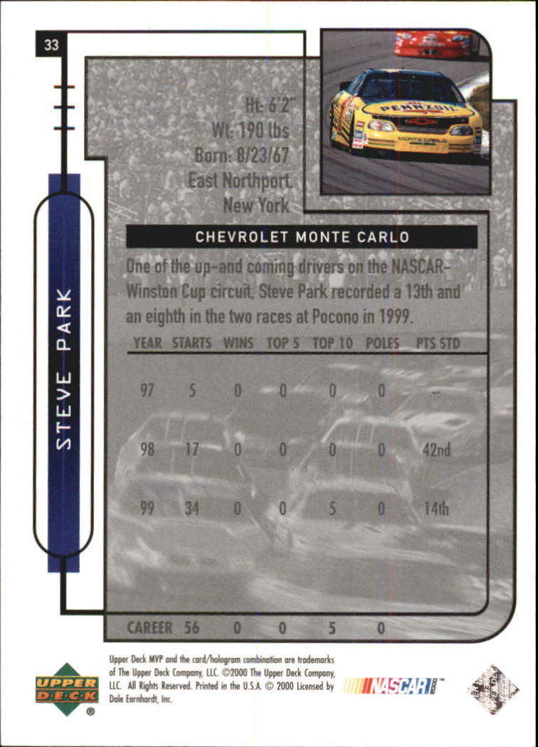 B5435- 2000 Upper Deck MVP Race #s 1-102 +Inserts -You Pick- 15+ FREE US SHIP - Bild 261 von 345