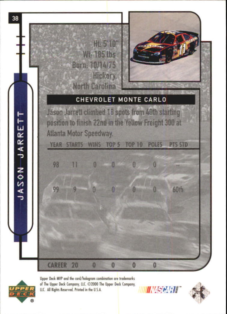 B5435- 2000 Upper Deck MVP Race #s 1-102 +Inserts -You Pick- 15+ FREE US SHIP - Bild 267 von 345