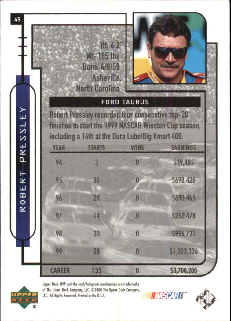 B5435- 2000 Upper Deck MVP Race #s 1-102 +Inserts -You Pick- 15+ FREE US SHIP - Bild 281 von 345