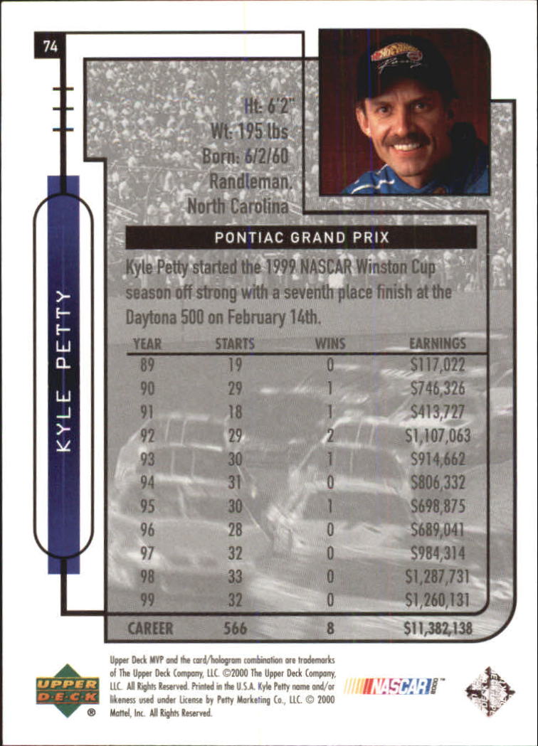 B5435- 2000 Upper Deck MVP Race #s 1-102 +Inserts -You Pick- 15+ FREE US SHIP - Bild 316 von 345