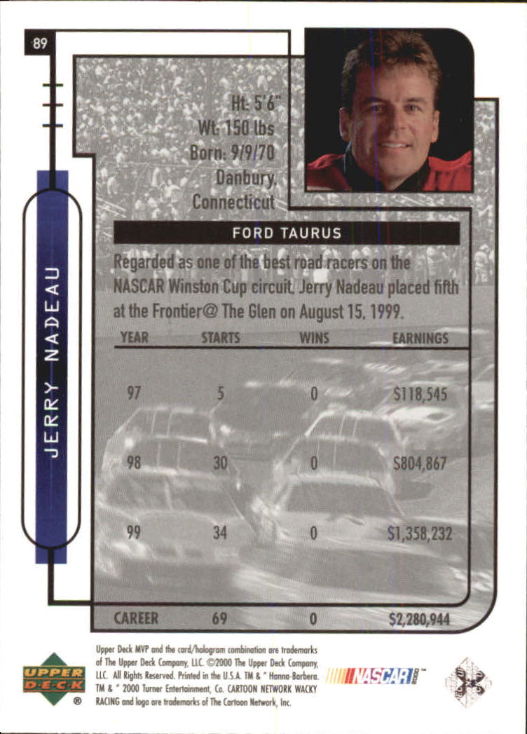 B5435- 2000 Upper Deck MVP Race #s 1-102 +Inserts -You Pick- 15+ FREE US SHIP - Bild 336 von 345