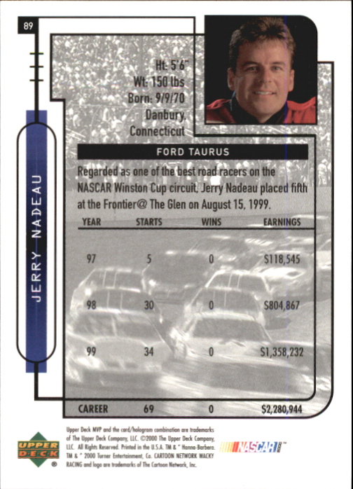B5435- 2000 Upper Deck MVP Race #s 1-102 +Inserts -You Pick- 15+ FREE US SHIP - Bild 179 von 345