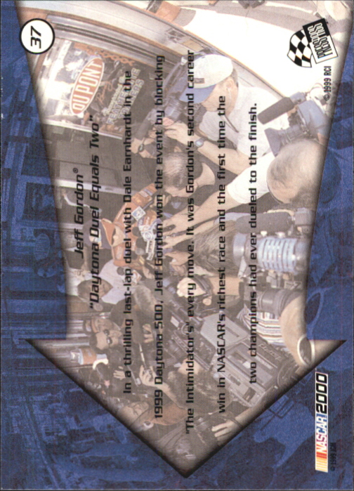 2000 Press Pass #37 Jeff Gordon's Car REP back image