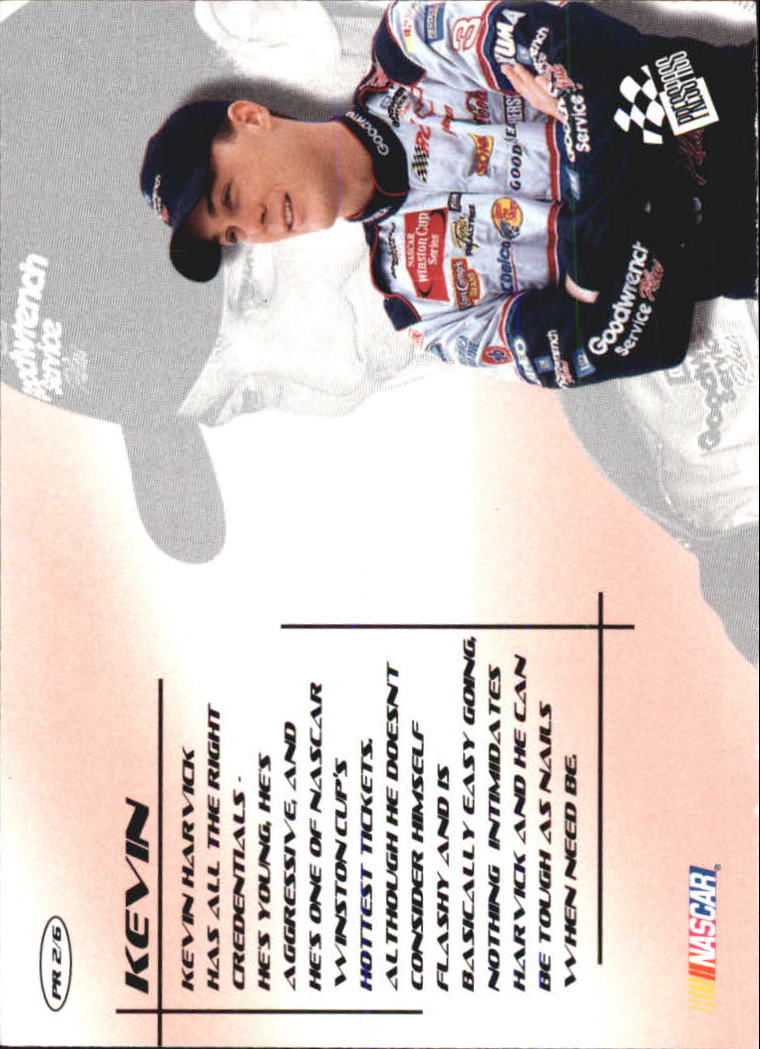 2001 Press Pass Stealth Profile #PR2 Kevin Harvick back image