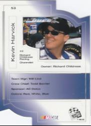 2001 Press Pass Trackside Die Cuts #53 Kevin Harvick back image
