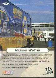 2001 Press Pass Stealth #16 Michael Waltrip back image