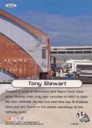 2001 Press Pass Stealth Holofoils #22 Tony Stewart back image