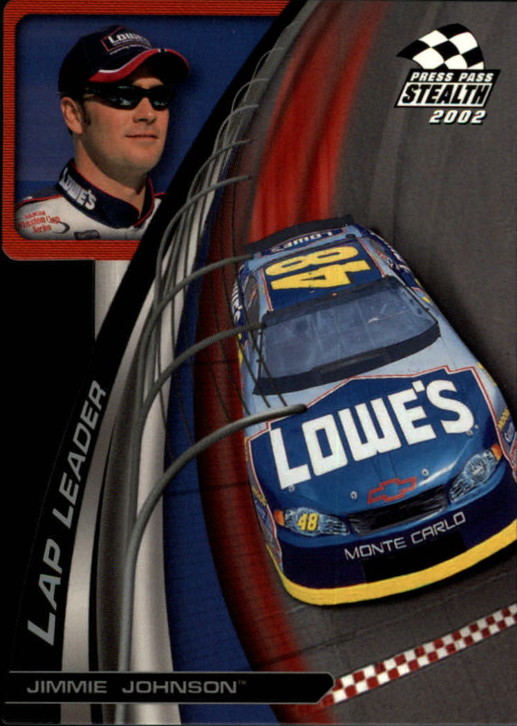 2002 Press Pass Stealth Lap Leaders #LL13 Jimmie Johnson