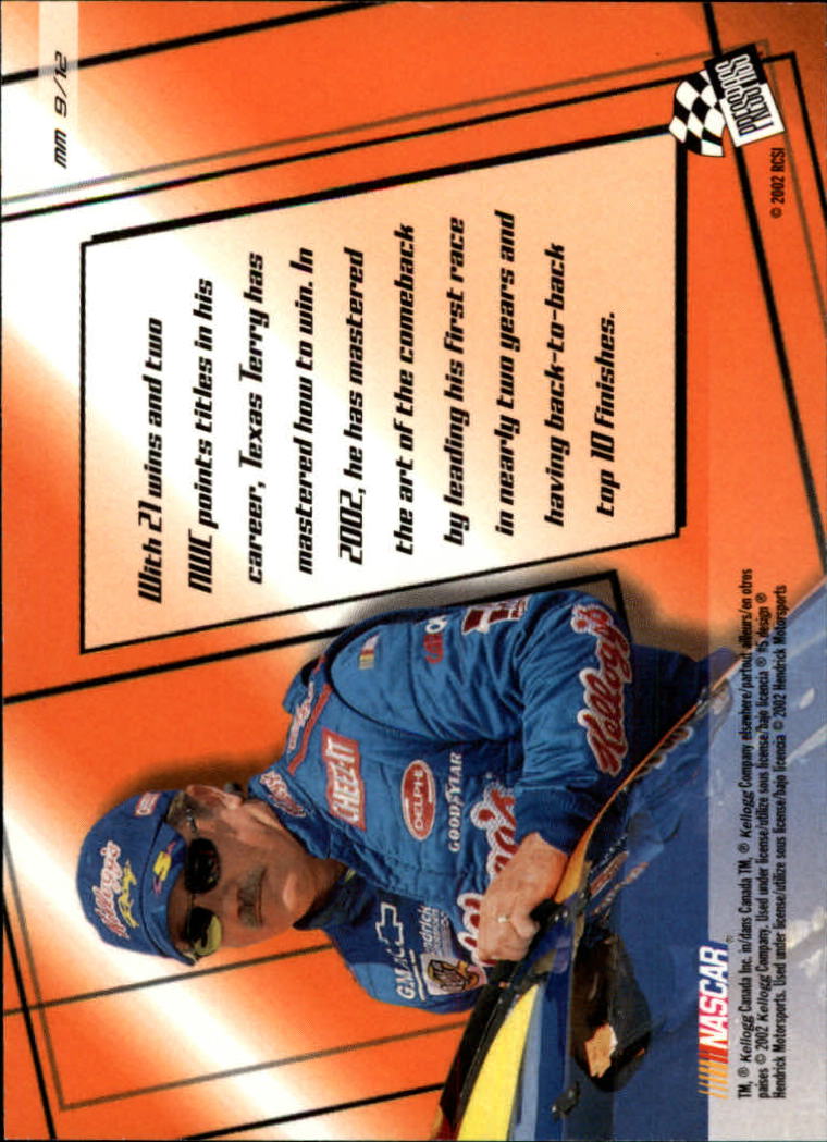 2002 VIP Mile Masters #MM9 Terry Labonte back image