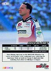 2002 Wheels High Gear #1 Dave Blaney back image