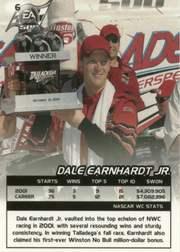 2002 Wheels High Gear #6 Dale Earnhardt Jr. back image