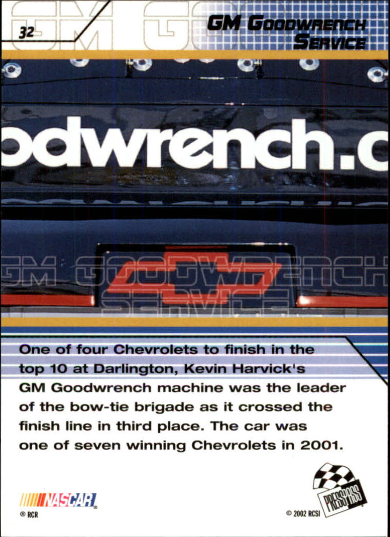 2002 Press Pass Stealth #32 Kevin Harvick's Car back image