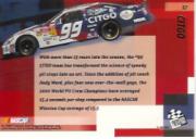 2002 Press Pass Stealth #57 Jeff Burton's Car SST back image