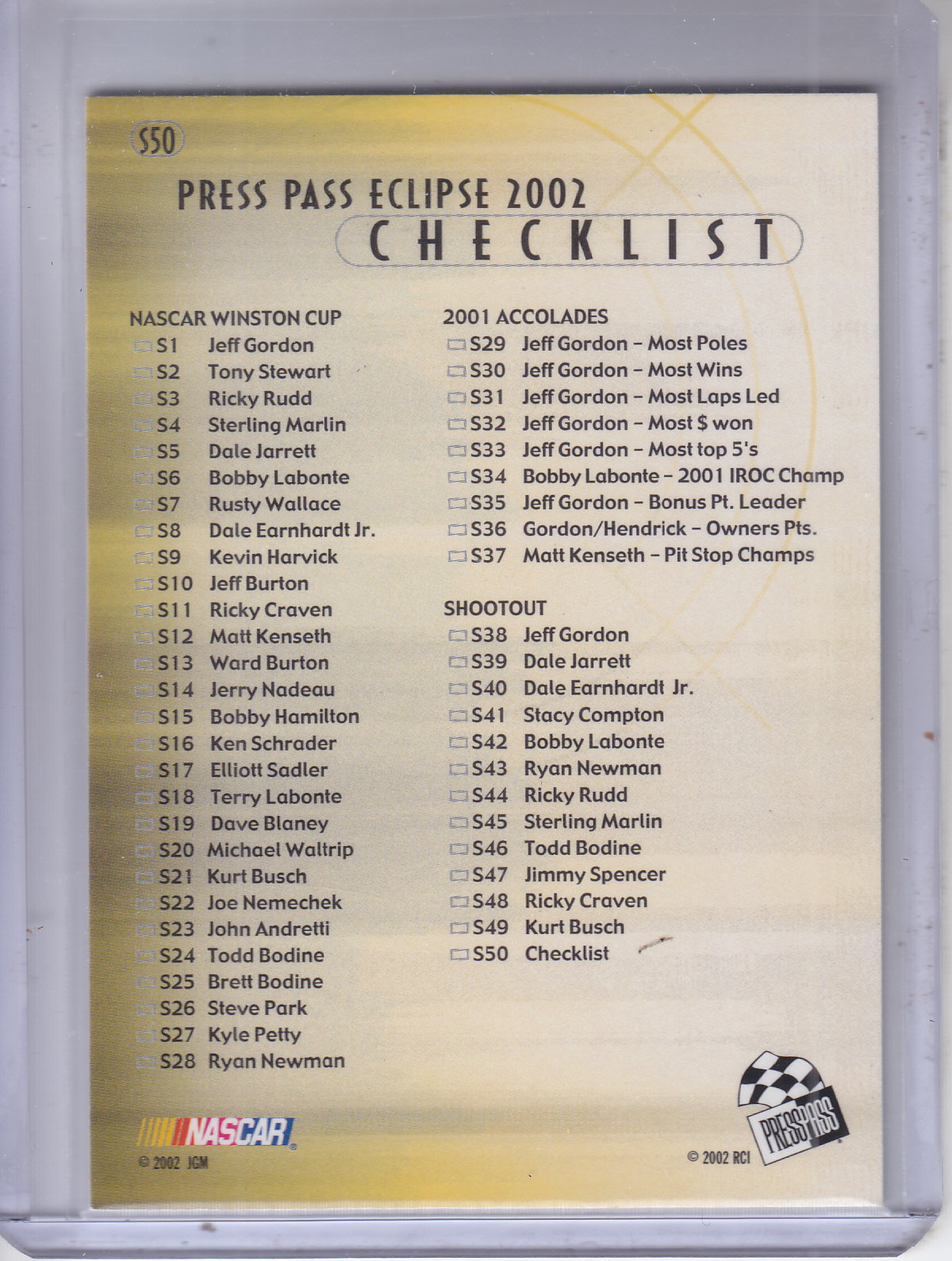 A5977- 2002 Press Pass Eclipse Cards Plus Inserts -You Pick- 15+ FREE US SHIP - Picture 265 of 265