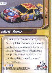 2003 Press Pass Premium Red Reflectors #25 Elliott Sadler back image