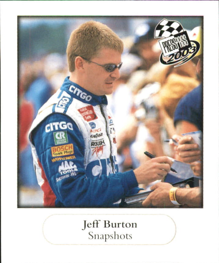 2003 Press Pass Snapshots #SN3 Jeff Burton