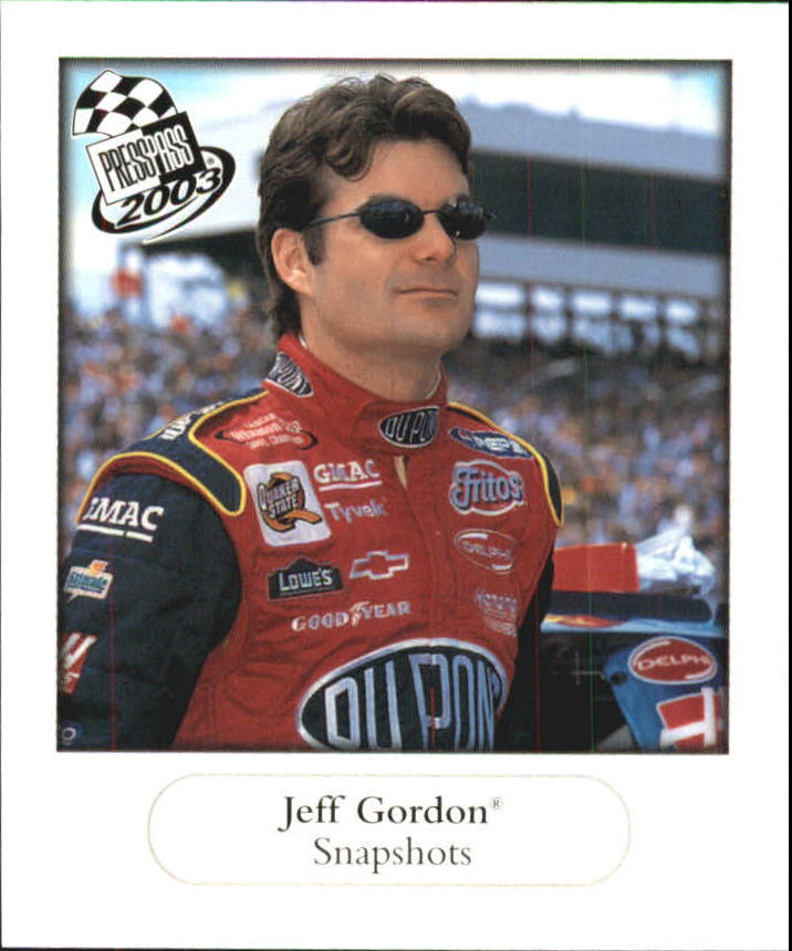 2003 Press Pass Snapshots #SN7 Jeff Gordon